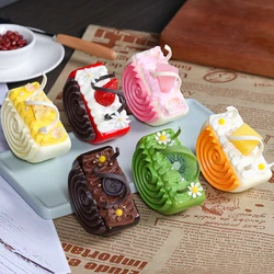 Artificial Half Block Shape Cookies Fake Food Decoration Photography Pro Food Simulation Cake Model Tea Table Decoration FCYY074