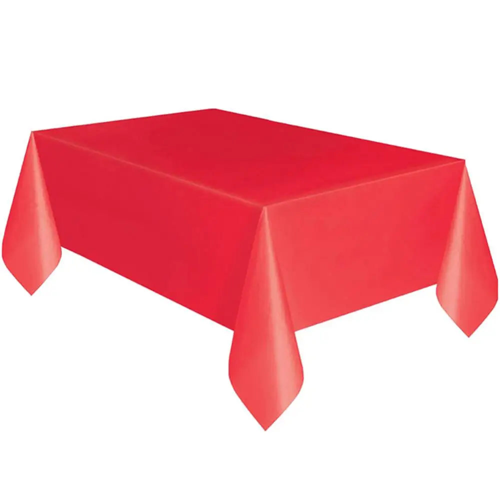 Plástico Retangular Toalha De Mesa Set, Oilproof Mesa De Jantar, Catering Refeição Louça, Festa De Casamento, Plástico, 183x137cm