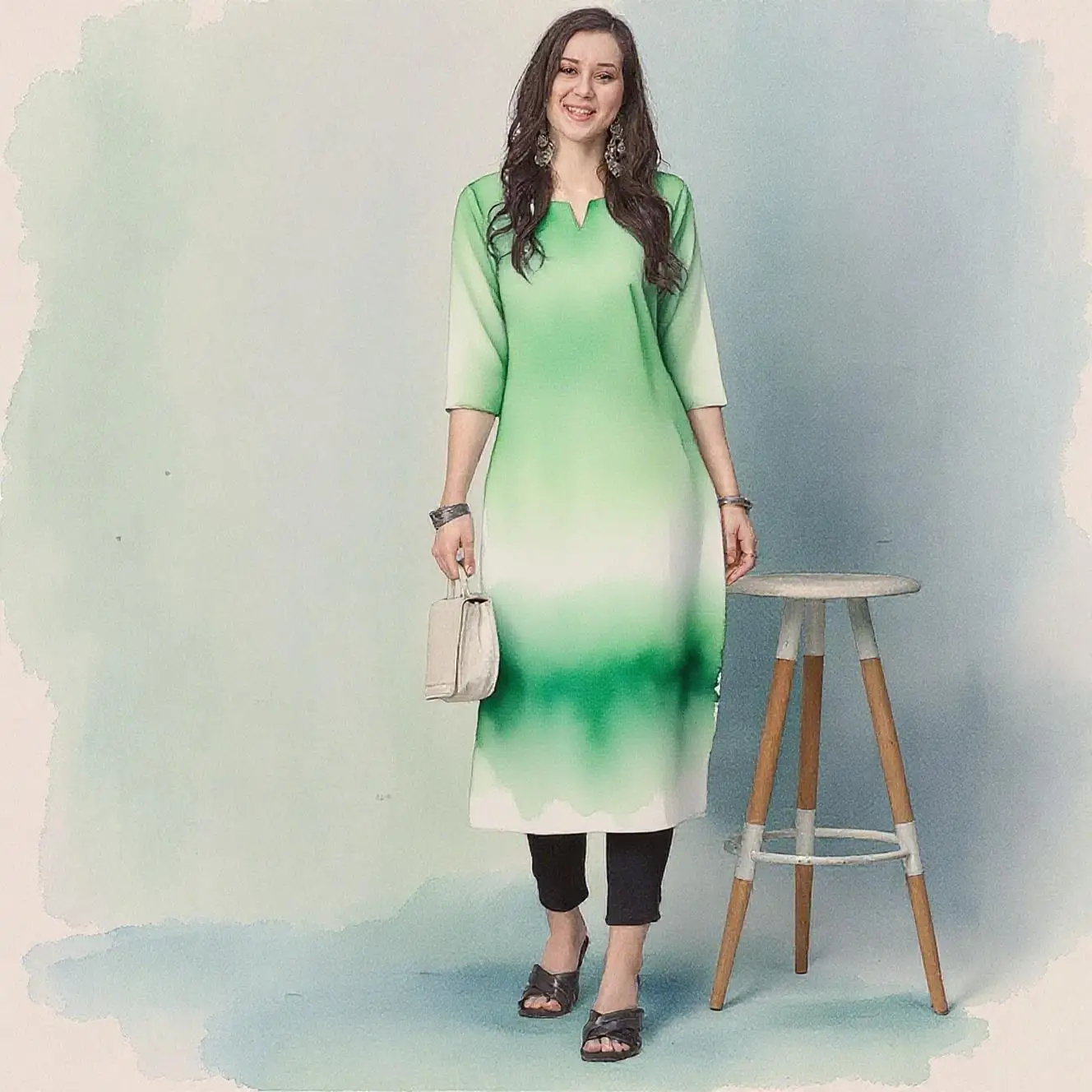 مسلم 2026 المرأة كورت عصرية وأنيقة مستقيم أنبوب عادية الطاووس نمط جديد فستان مريح عبايات فام