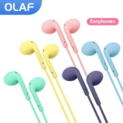 Auricolari cuffie cablate cuffie Stereo In-Ear da 3.5mm auricolari sportivi cuffie cablate con controllo del cavo con microfono per Xiaomi Samsung