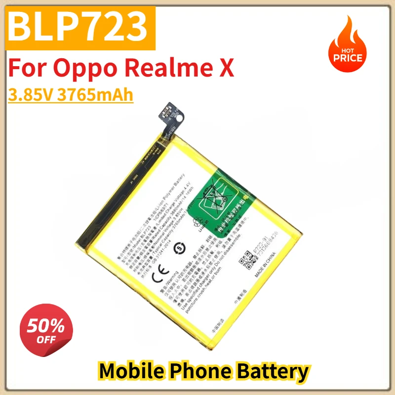 BLP723 High Quality Phone Battery 3.85V 3765mAh For Oppo Realme X Brand New Replacement Battery