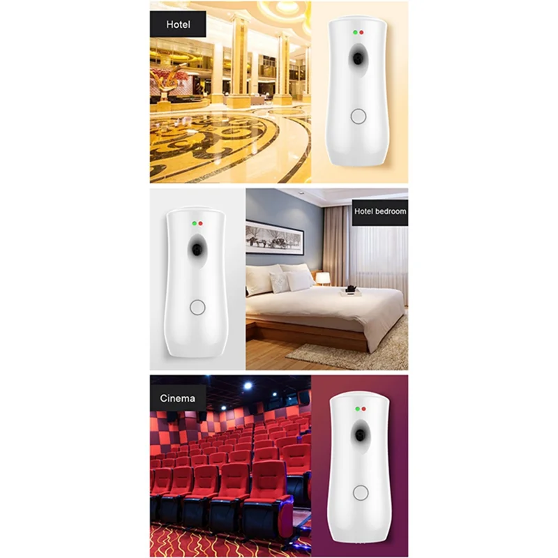 Máquina automática de pulverización de aroma, pulverizador de aroma temporizado, pulverización de aroma inteligente, limpieza de olores temporizada para baño de hotel, negro