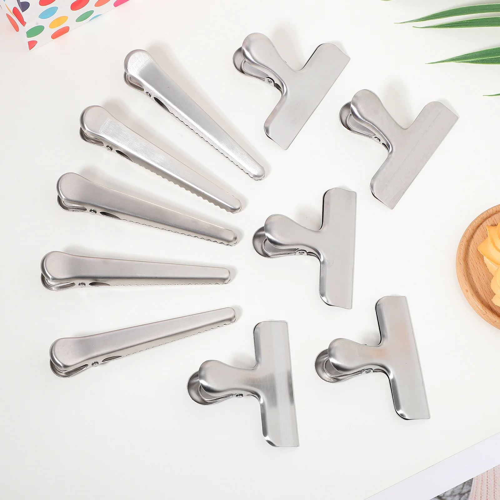 10 pcs Sealing Ticket Receipt Sealing Snacks For Food Storage Freezer Candy Food Bag Bag Clips For Snacks Clips