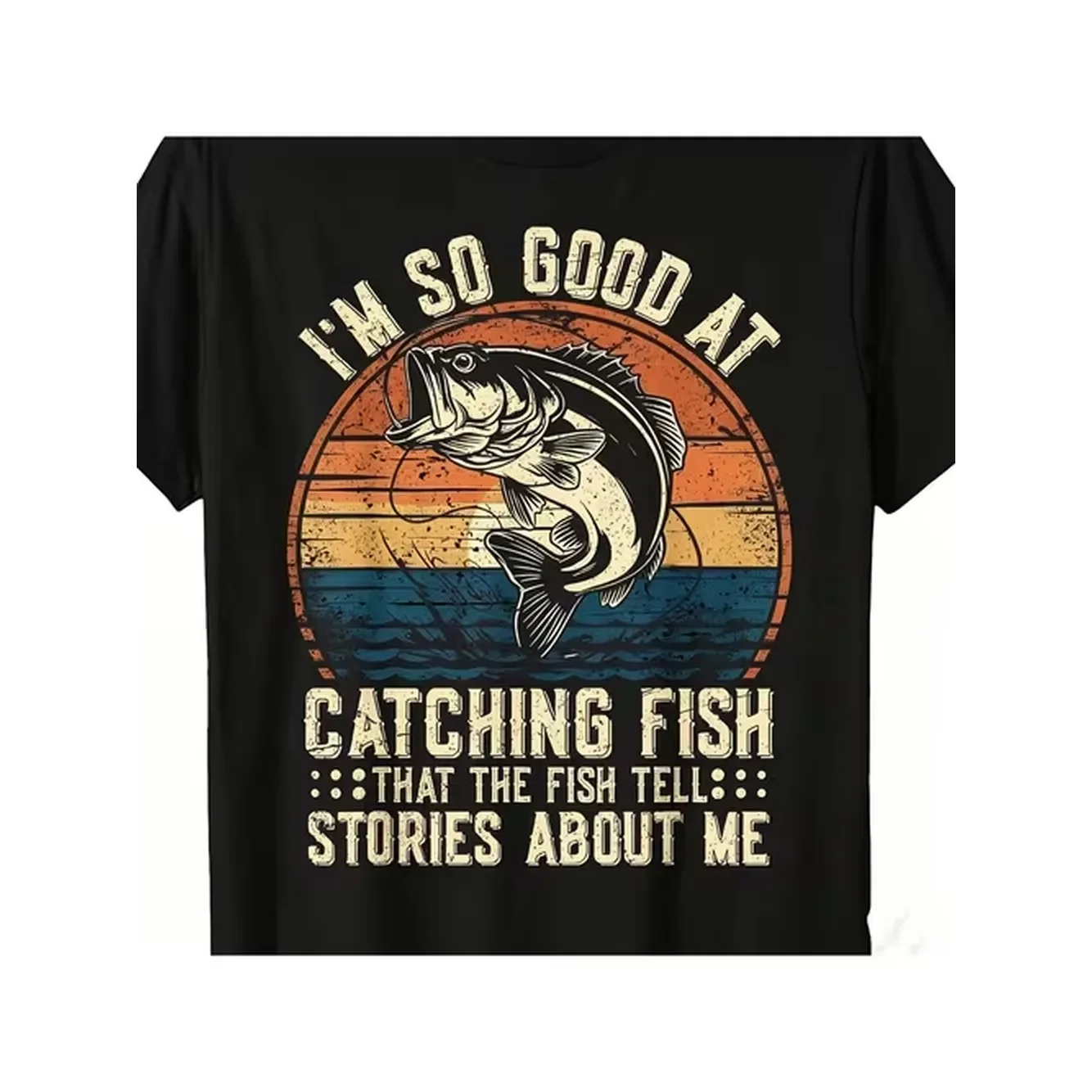 Mens Fishing Funny Fisherman Fishing Jokes Fish T Shirtfashion Boutique T Shirt Casual Wearpattern Print Crew Neck T Shirt Gift