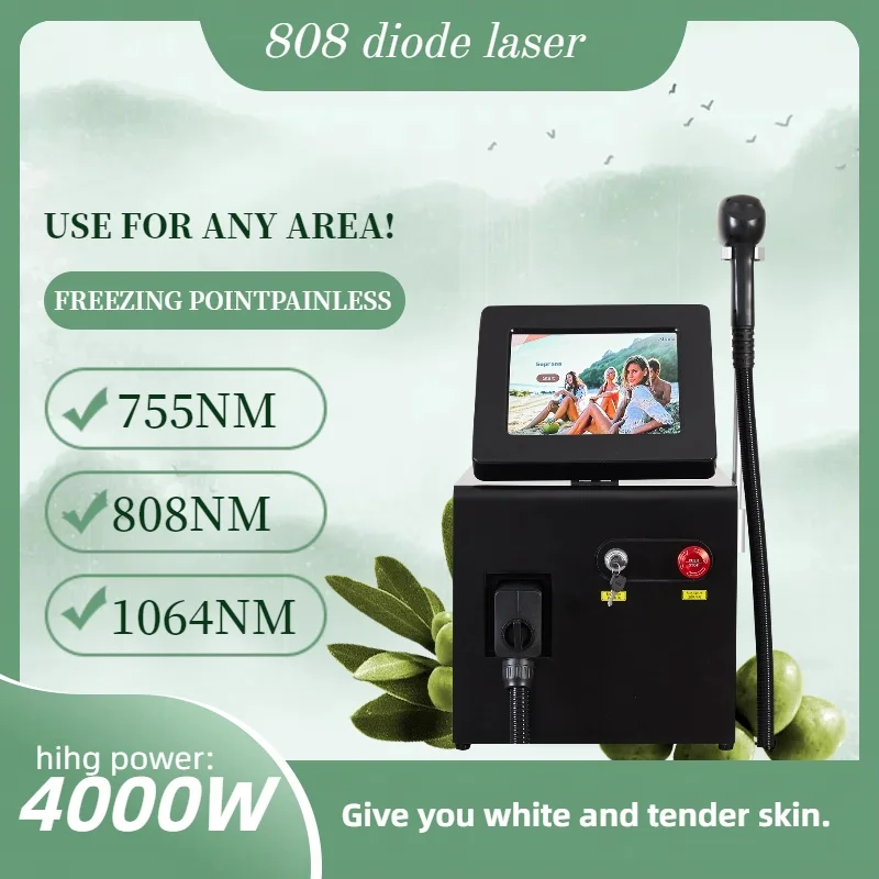 

Диодный лазер 808 нм, перманентное безболезненное физическое оборудование для депиляции под мышками и ухода за телом