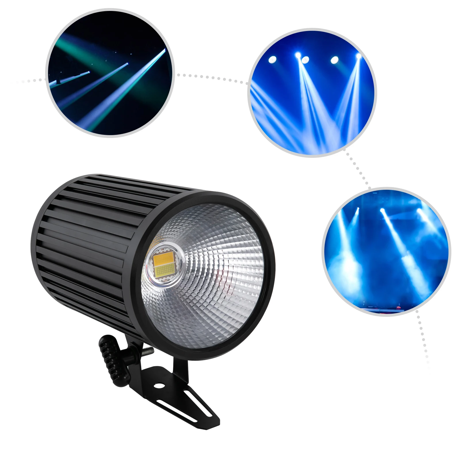 

200W IP65 Waterproof COB Par Light Cool Warm White Outdoor Stage Lighting DMX for Party Wedding Concert