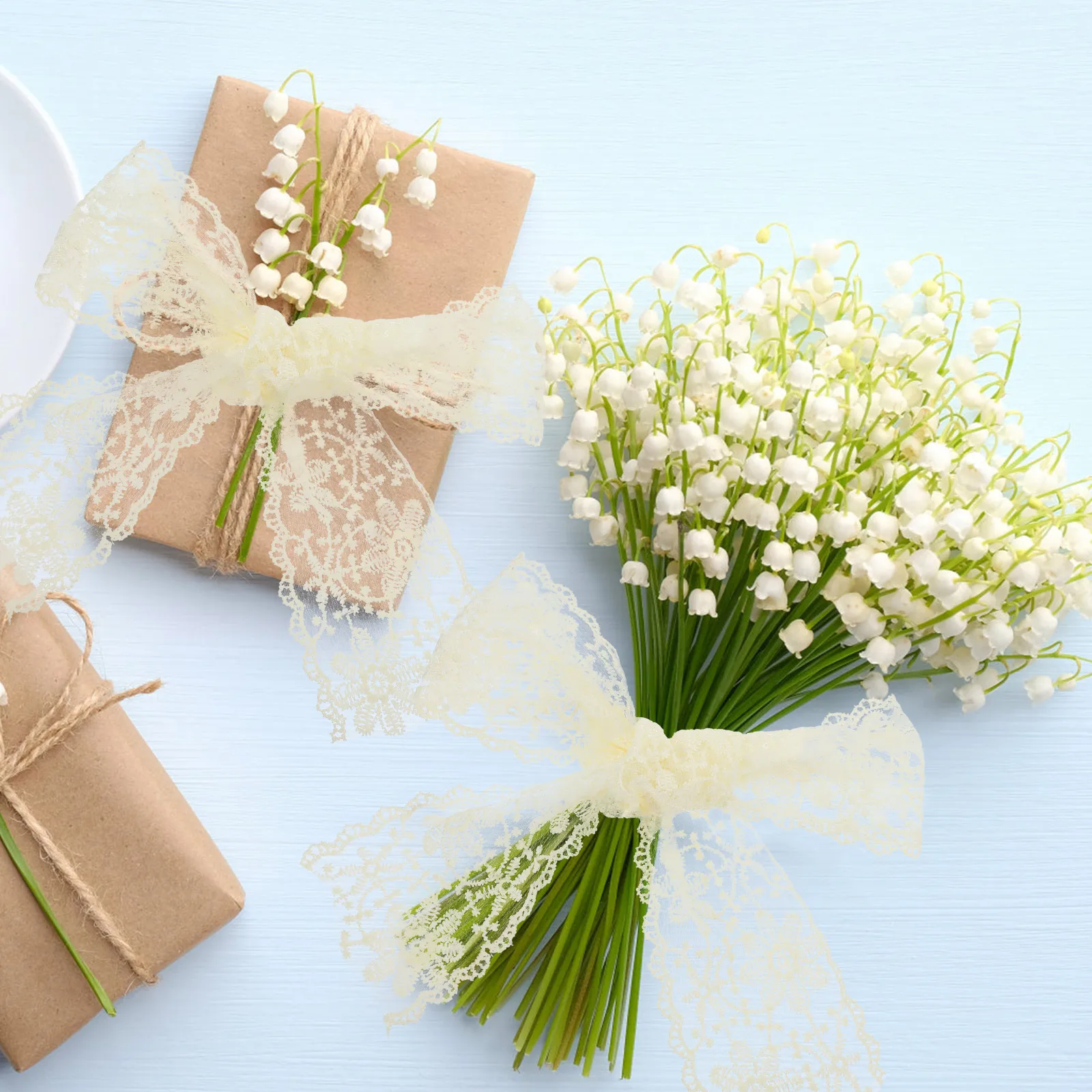 

Embroidery Lace Trim Decorative Milk Silk DIY Craft Fabric Wide Sewing Trims H Made Dress Wedding Elegant Border Clothes