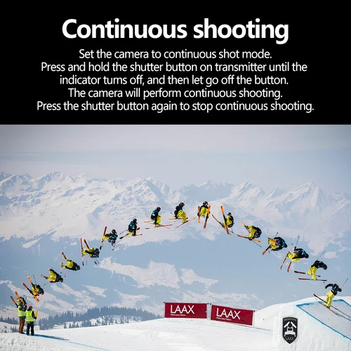 Imagen 2 del producto AODELAN Cámara Control remoto de liberación de obturador inalámbrico para Canon R100 R5C 80D 70D M6; Nikon Z9 D6 D5; Fujifilm GFX50SII, X-T30II