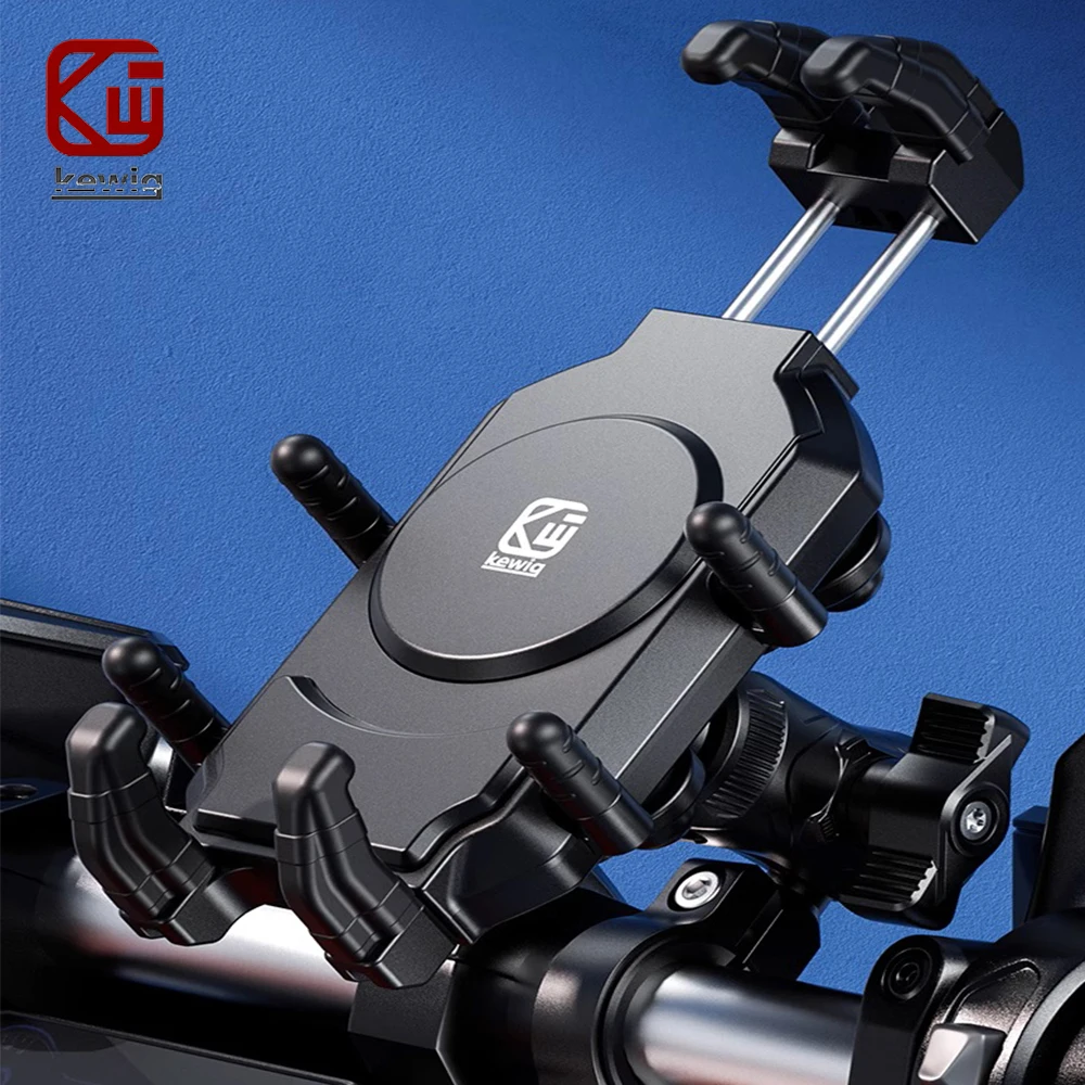 

Motorcycle Phone Mount Vibration Dampener High-Speed Secure Lock Anti-Theft Scooter Bike Handlebar Phone Holder for 5.4''-7.2''