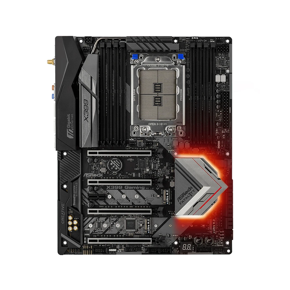 ASRock X399 Профессиональная игровая материнская плата AMD TR4 с поддержкой Ryzen Threadripper 2990WX 2970WX 2950X 8xDDR4 3600 МГц M.2 ATX