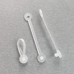 1000pcs Plastic Hanging Wire Ring Buckle Lanyard Snap Button Label Card Tag Holder on Mesh Inclined Cage in Retail Stores