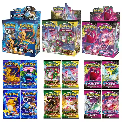 40/360Pcs Box Pokemon Card Scarlet &amp; Violet Prismatic Evolutions English Booster Battle Carte Trading Collection Cards game card