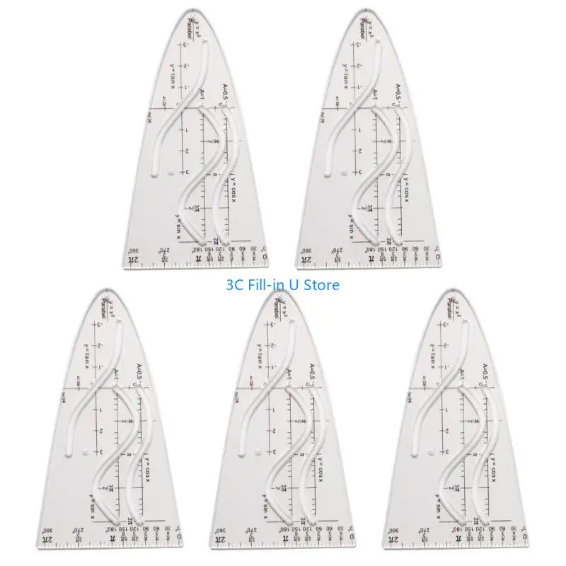 G8TA放物線定規のパラボラステンシル学生、オフィス、絵画のための放物線ステンシル