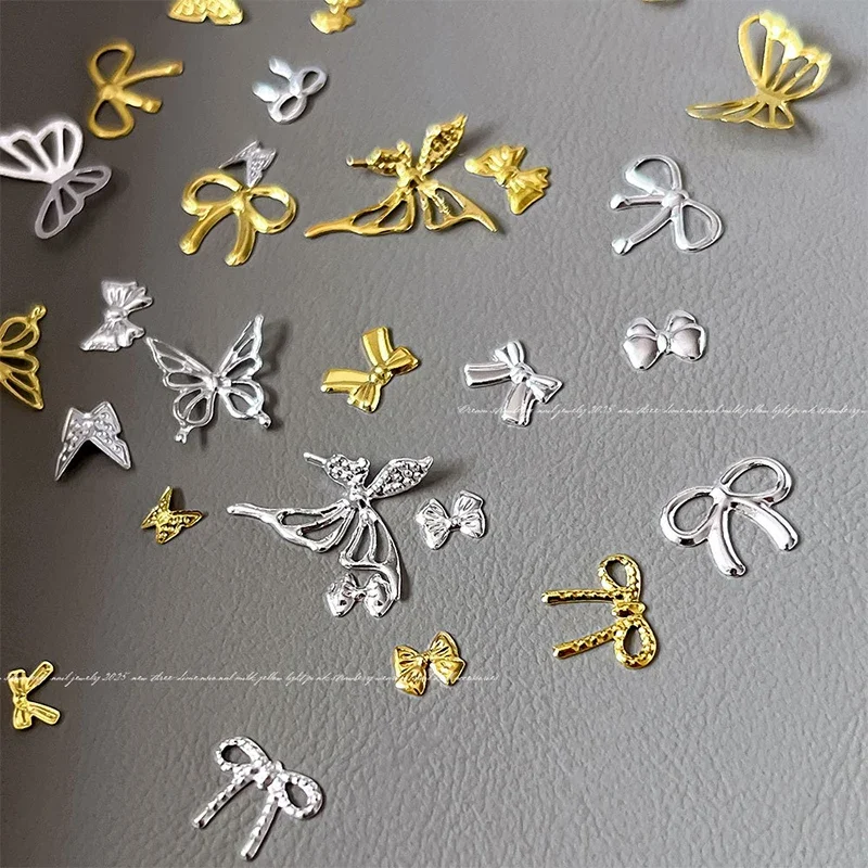 1 zak 3D-legering holle vlinder nail art bedels edelstenen vlinder nageldecoratie luxe kristallen strass steentjes voor nagelontwerp