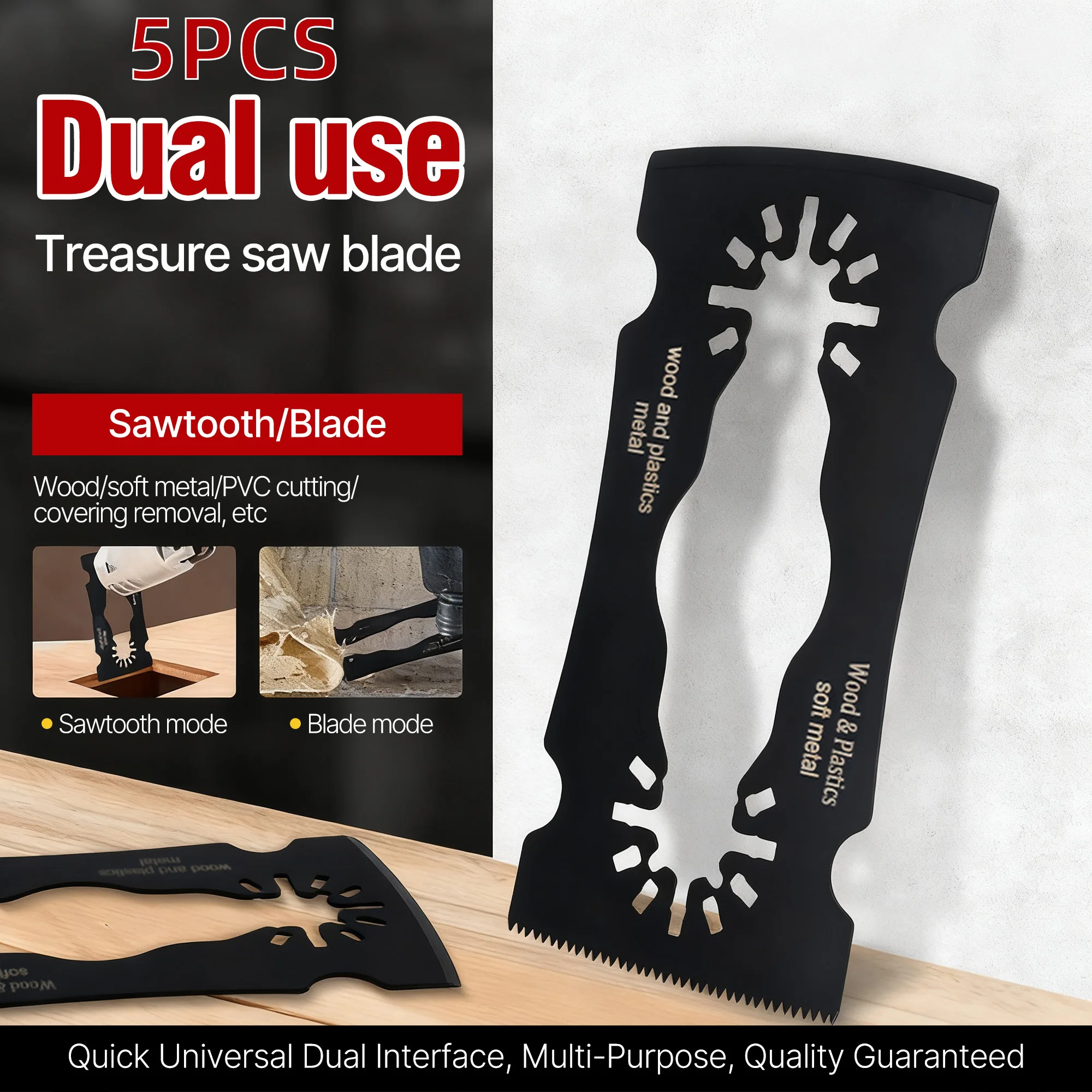 huhaoマルチツールブレード、振動鋸刃、多機能鋸刃、リノベーターマルチカッターブレード（木材、プラスチック、金属用）