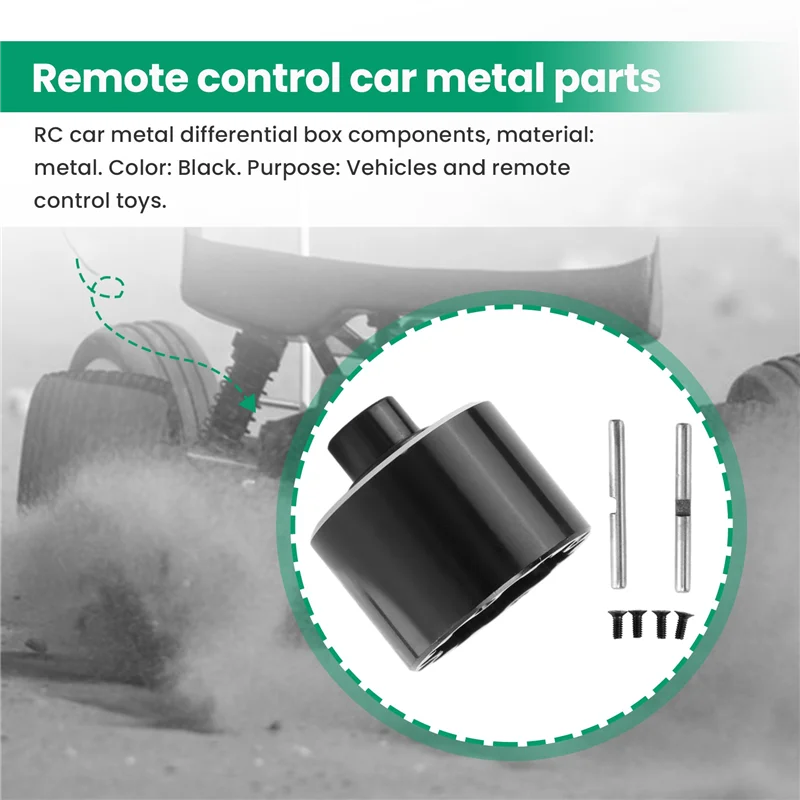 

B78B-For Wltoys 144001 1/14 RC Car Metal Upgrade Differential Box Case Upgrade Parts