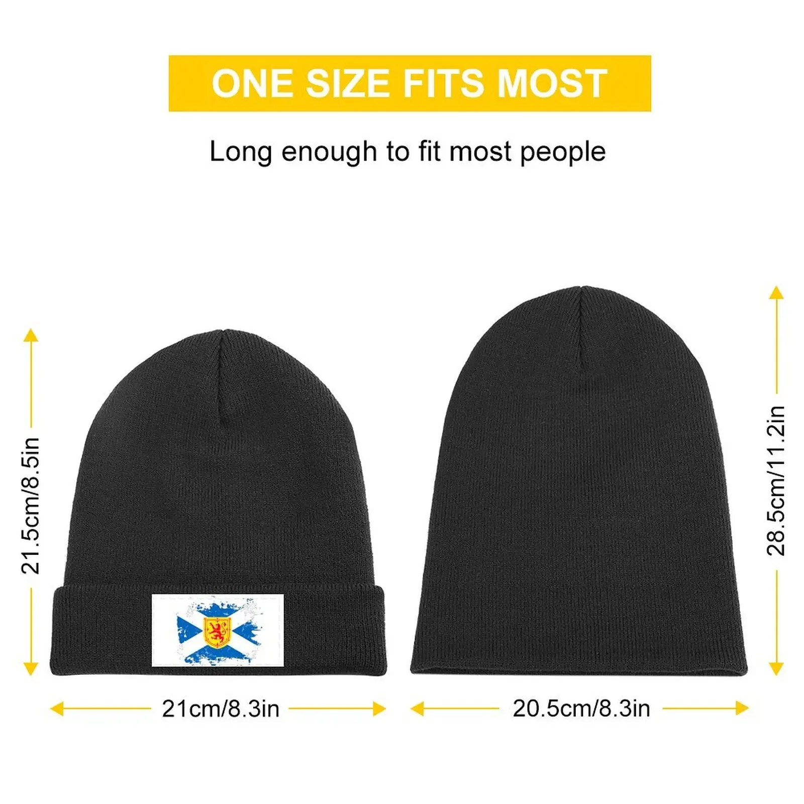 Scotland flag coat of arms Knitted Cap Uv Protection Solar Hat derby hat Woman Men's