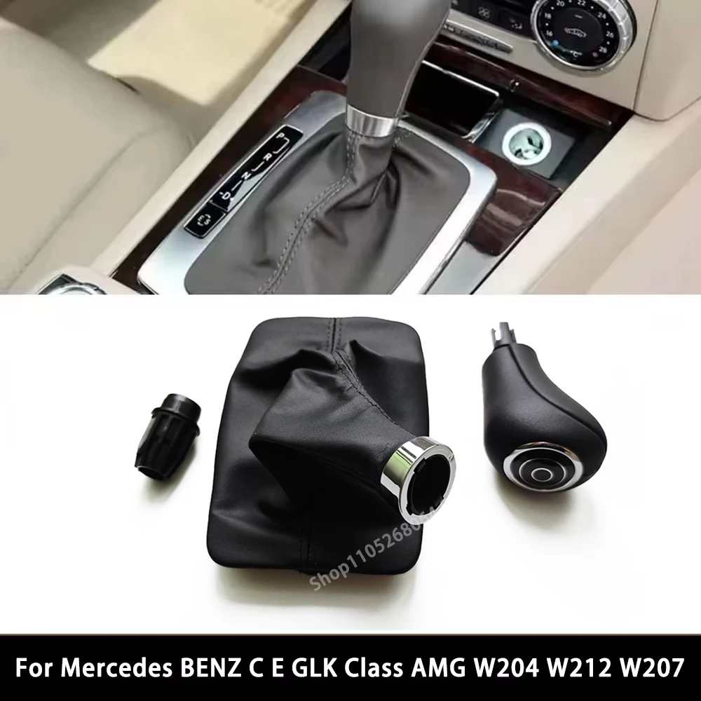 Gałka zmiany biegów automatycznej skrzyni biegów z mieszkiem do Mercedes BENZ Klasy C E GLK AMG W204 W212 W207 X204 C204 C63 C300 C250 C350 — Zdjęcie 2 z 3