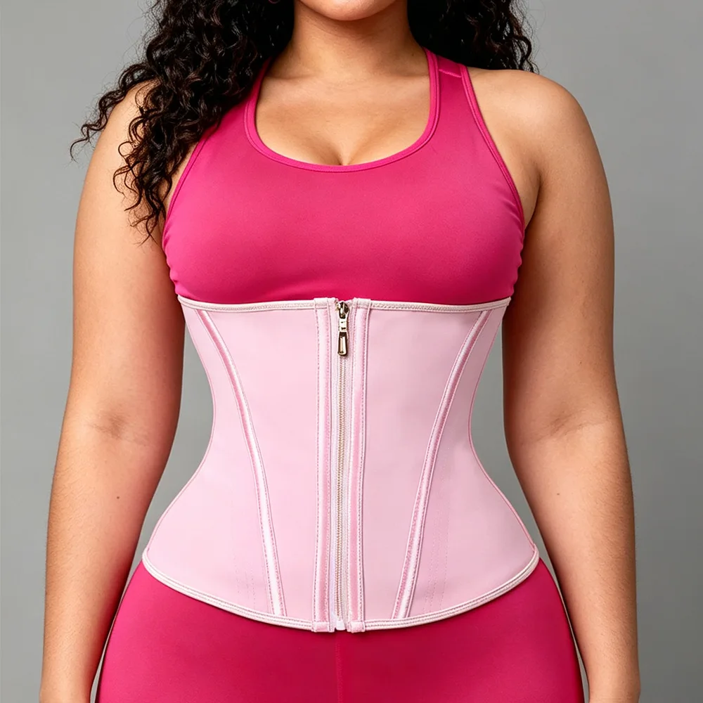 Corset Waist Trainer Double Pressing Cincher Underbust Corset Body Shaper Shapewear Bustier Slimming Trimmer Hourglass Girdles
