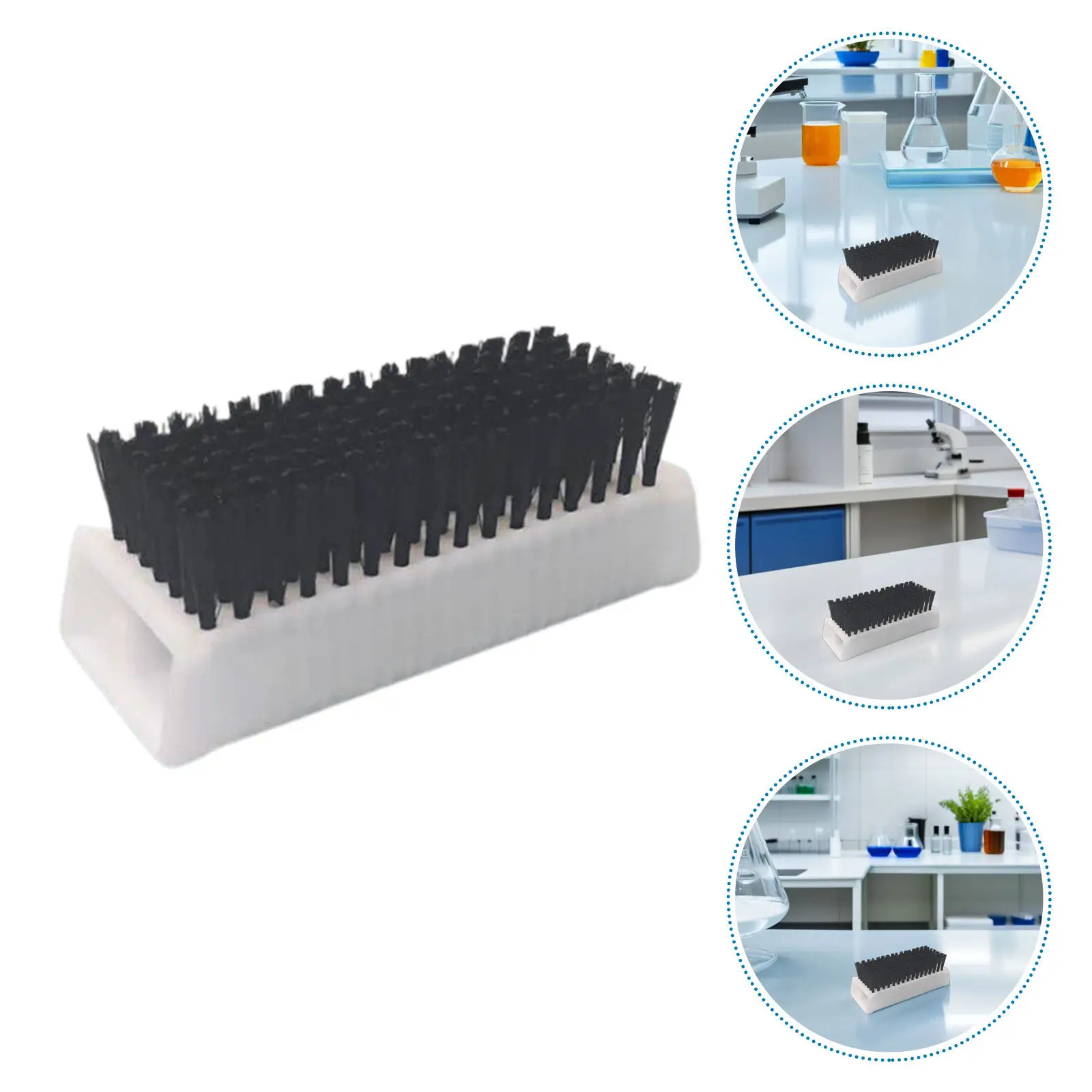 

Набор из 6 хирургических щеток для ногтей с двойной мягкой щетиной без ручки для больниц, лабораторий, предоперационной гигиены рук и ногтей