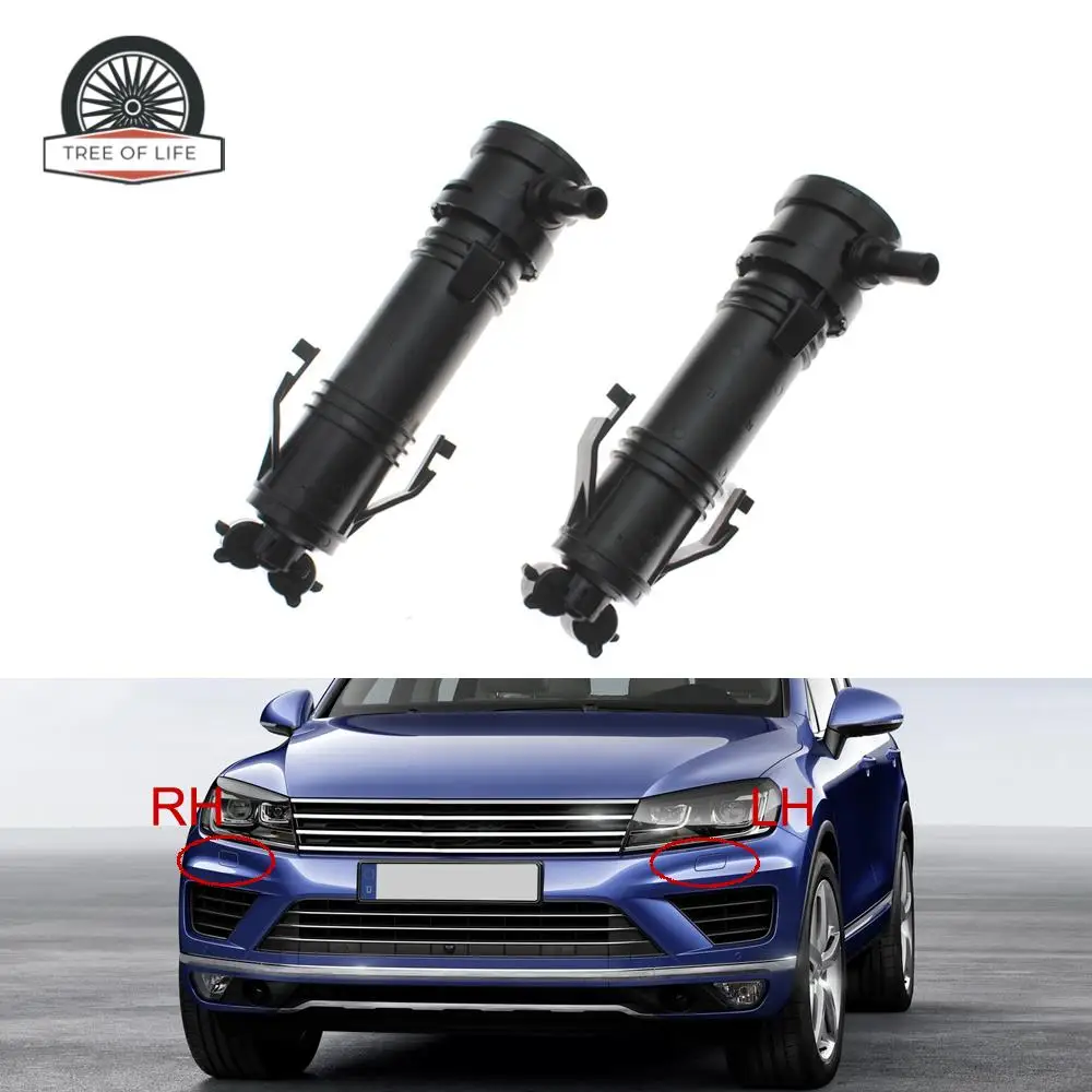 5N0955103A 5N0955104A Headlight Washer Lift Cylinder Spray Nozzle Jet For VW Touareg Tiguan 2007 2008 2009 2010 2012 2013-2018