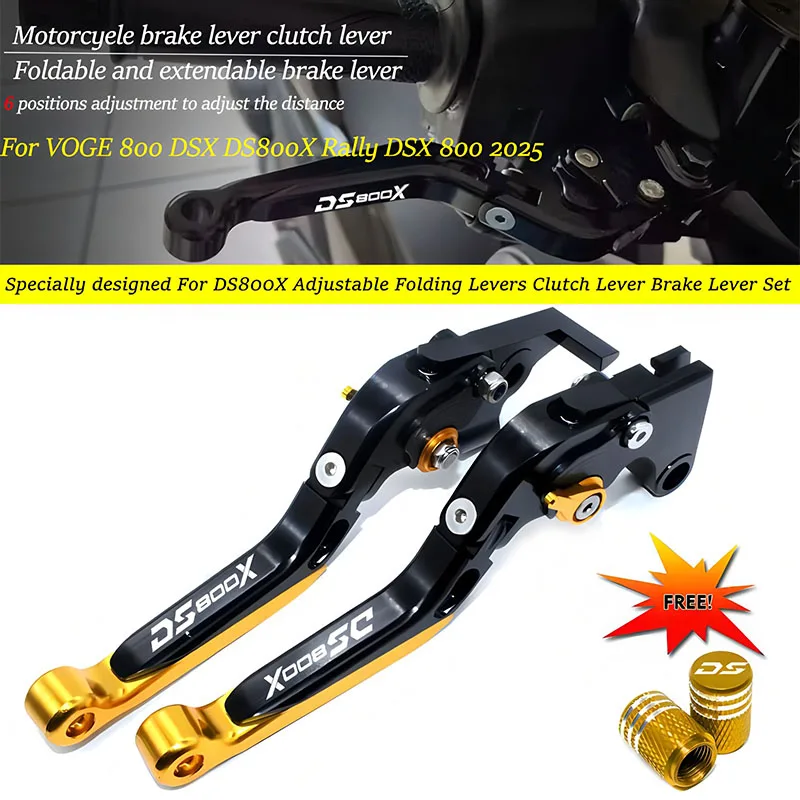 

For VOGE 800 DSX DS800X Rally DSX 800 2025 Motorcycle CNC Adjustable Handle Brake Lever Brake Clutch Levers 800 rally dsx 800dsx