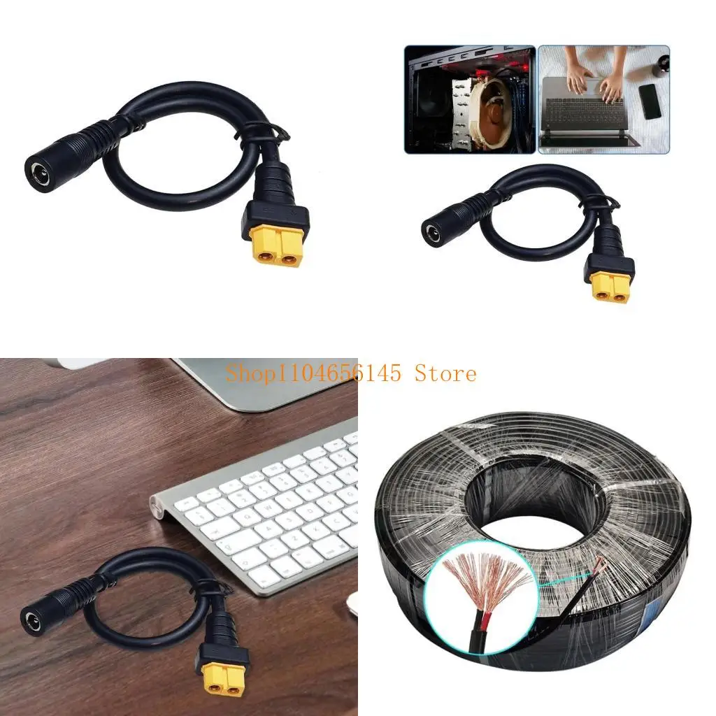 

5ASD Solar Panel Connectors Кабель XT60 Женский до DC5525 Женщина для зарядки