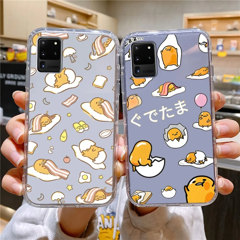 Cartoon G-Gudetama Phone Case For Samsung Galaxy A52 A12 A51 S21 Edge S22ULTRA S23 S20LITE Plus ultra Transparent Cover