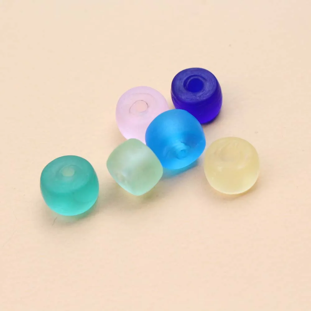 9mm*6mm Handmade Lampwork Glass beads Pipe Shape Bead Mix Color for Jewelry Bracelet Neckalce Earring Craft DIY