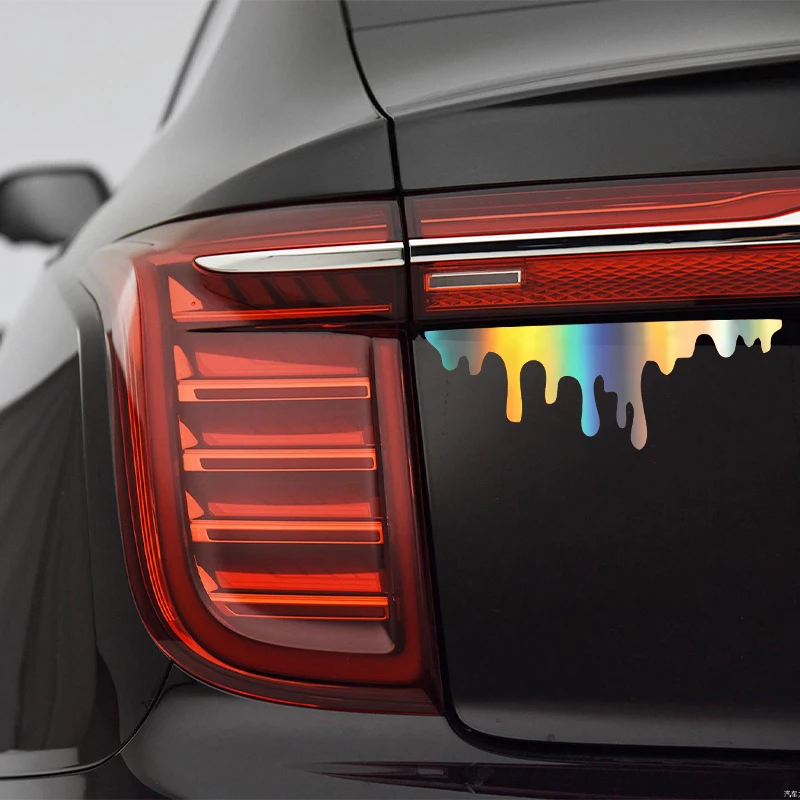 G015 14X5CM سيارة الأحمر قطرات الدم ملصقات السيارات هالوين موضوع التصميم الزجاج الزخرفية سيارة العلوي ملصق مقاوم للماء الوفير