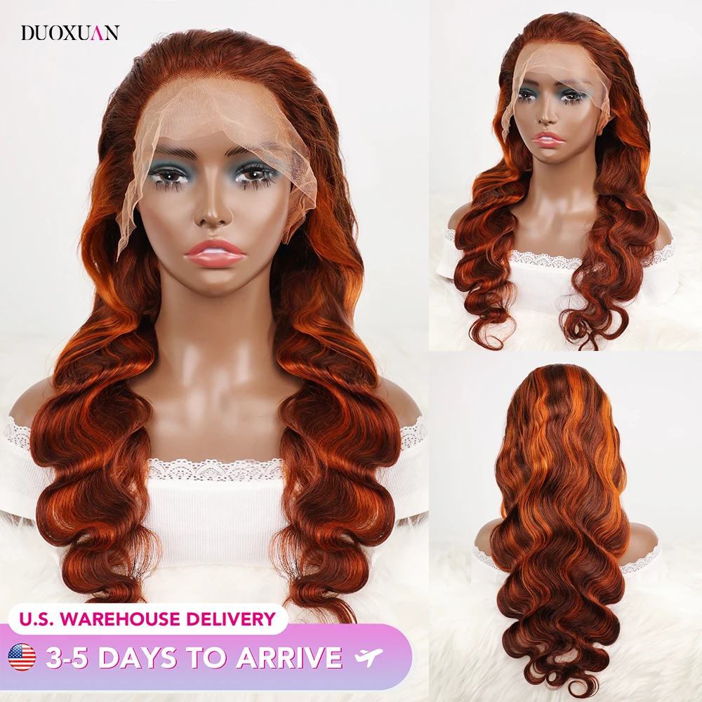 

DUOXUAN Body Wave Lace Front Wig 100% Human Hair Wigs 13x6 Body Wave Lace Front Wig Human Hair Pre Plucked 30inch 200Density