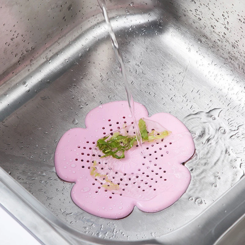 Creative Kitchen Sink Anti-clogging Floor Drain Sewer Filter Flower-shaped Silicone Floor Drain Kitchen Tools