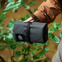 Outdoor Camping Travel Lightweight Folding Portable Small Hanging Makeup Toiletry Storage Bag Foldable Wash Organizer Men Women