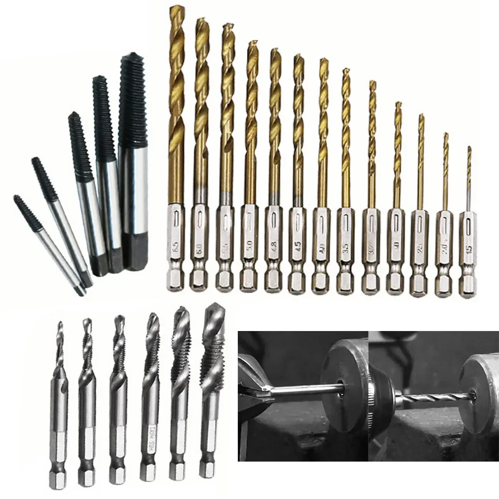 18/24 قطعة مثقاب الخشب المسمار النازع تسليم مسمار عدة المسمار مزيل مجموعة استبدال أجزاء لملحقات الأدوات الكهربائية