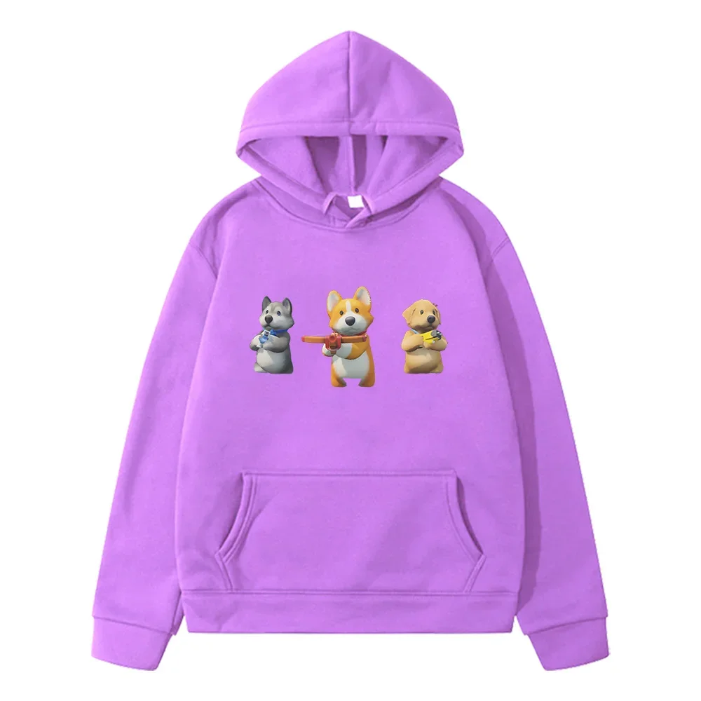 Party Animals Game Cartoon Hoodies Children Kawaii Graphic Print Sweatshirts Sudadera Boys and Girls Clothing Autumn Comfortable