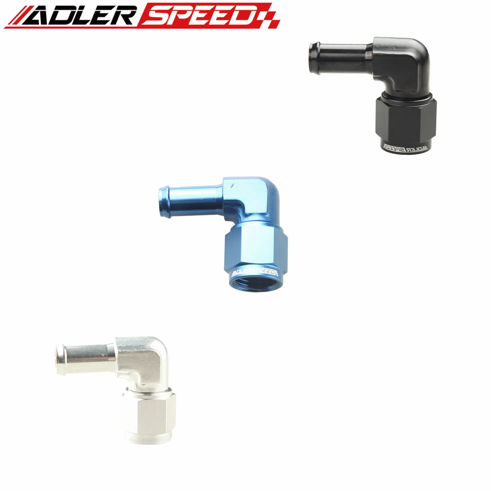 ADLERSPEED 90 Degree -6 AN AN6 Female Swivel To 5/16