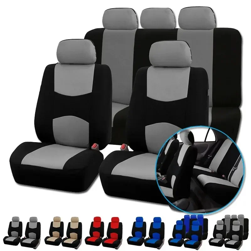 Automobiles Seat Covers Full Car Seat Cover  Fit Interior Accessories Protector Color Gray Car-Styling