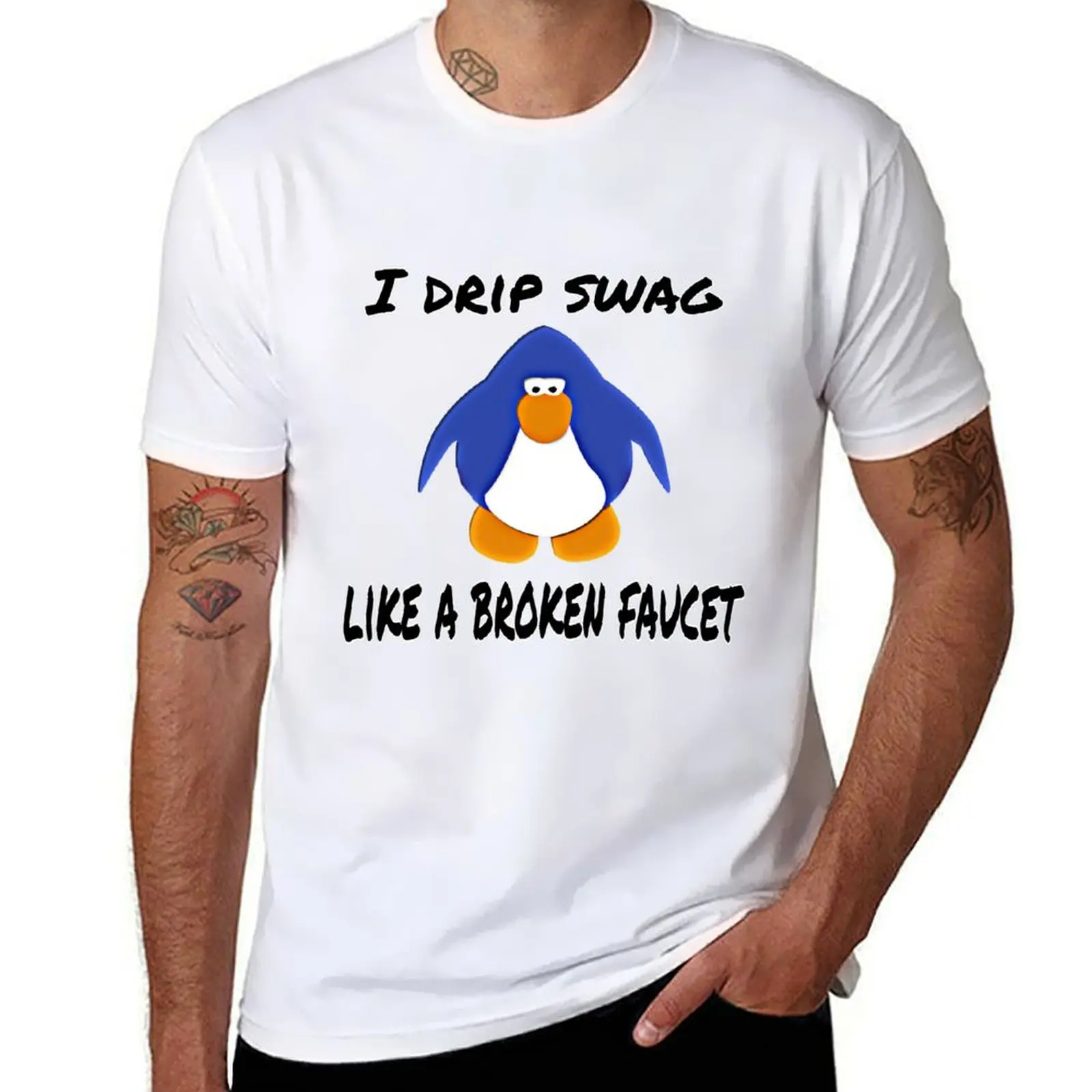 

Club Penguin Swag T-Shirt anime t shirts oversize cotton t shirt pack t shirt man designer T-Shirt