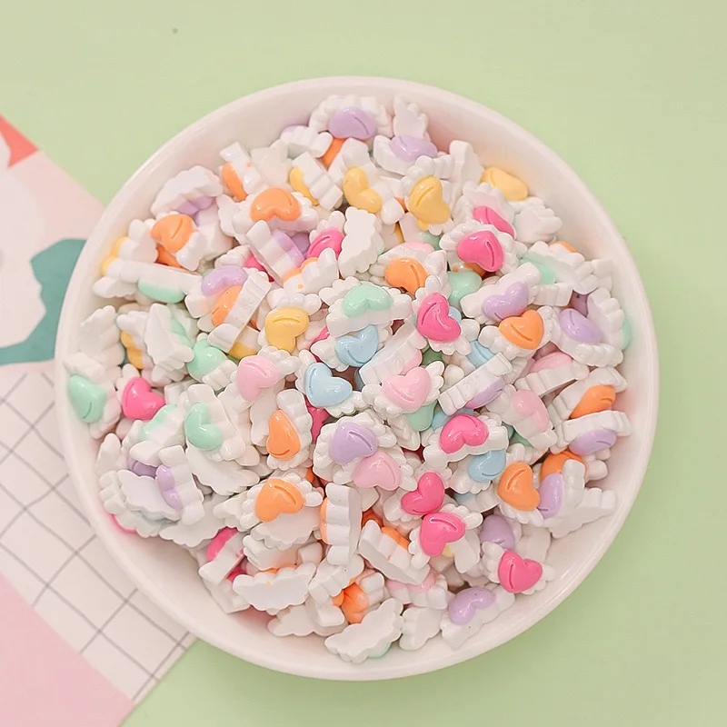 30pcs Mini Mixed Rainbow Cherry Bow Tie, Candy Series DIY Set Flat Back Stone Statue DIY Wedding Scrapbook Nail Art Accessories