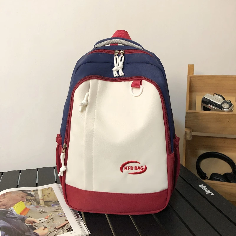 

New Fashion Backpacks Large Capacity Fashionable and Versatile Commute Bag Korean Style High School Student Casual Shoulder Bags