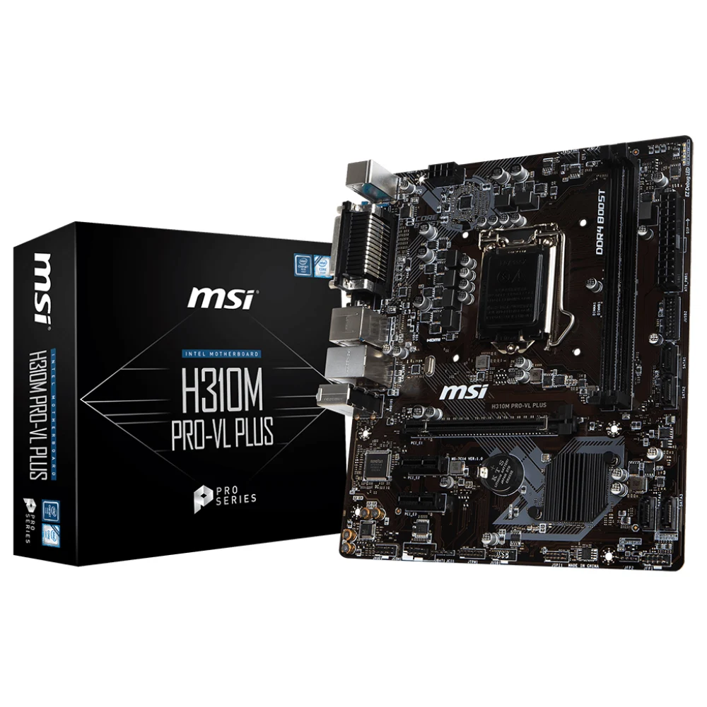 NEW MSI H310M PRO VL plus  Intel LGA-1151 Micro-ATX LGA 1151 socket Supports DDR4 Memory