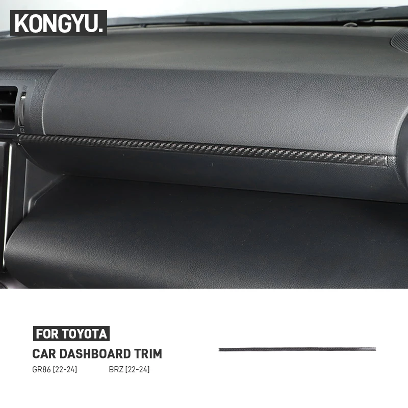

Автомобильная центральная консоль из углеродного волокна, декоративная полоса для приборной панели, наклейка, аксессуары для Subaru BRZ Toyota GR86 2022 2023 2024
