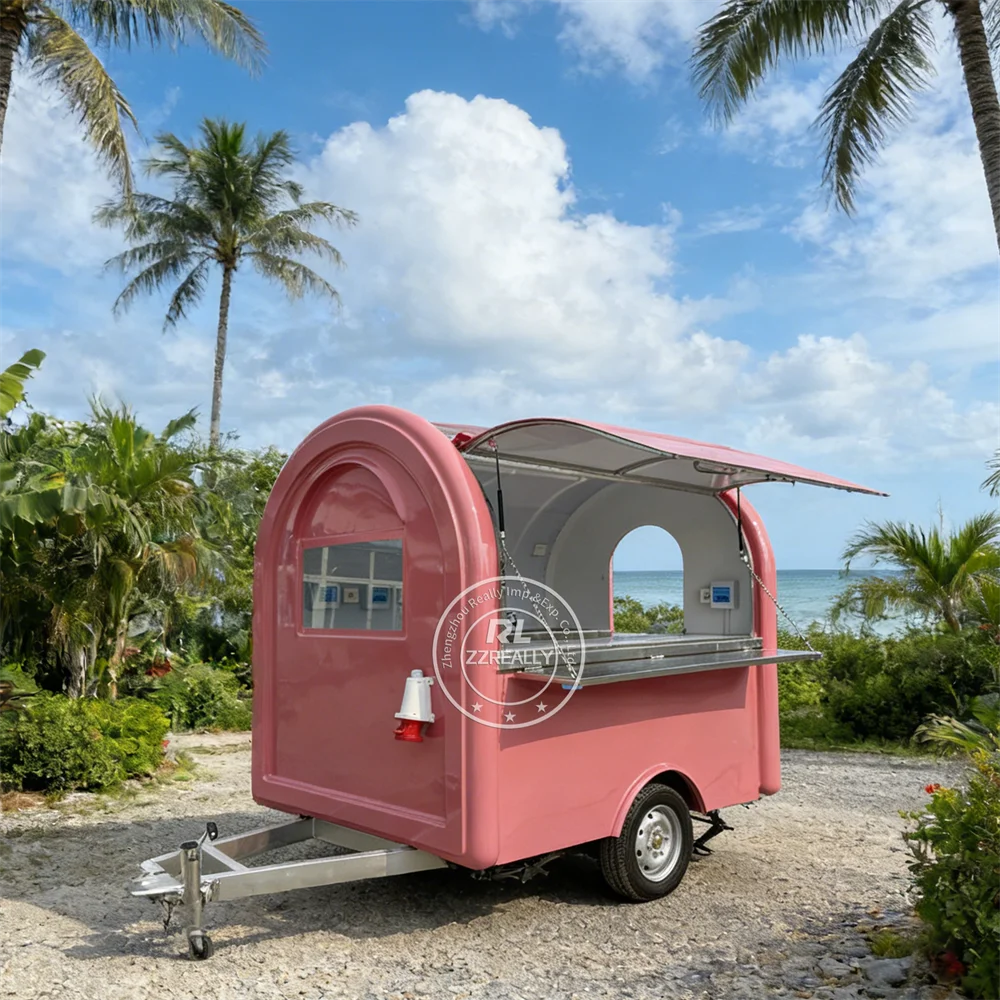 

Легальная регистрация Тележка для мороженого Прицепная тележка Прицепы Портативная полностью оборудованная грузовик для еды с полностью оборудованием