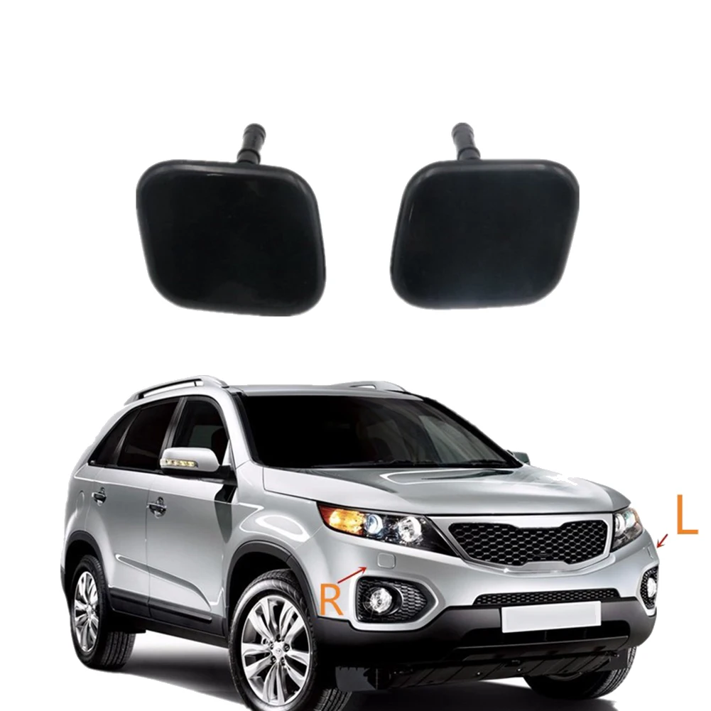 

A57E-For KIA Sorento 2009- 2012 Front Bumper Headlight Head Light Lamp Washer Nozzle Cover Cap Housing Unpainted