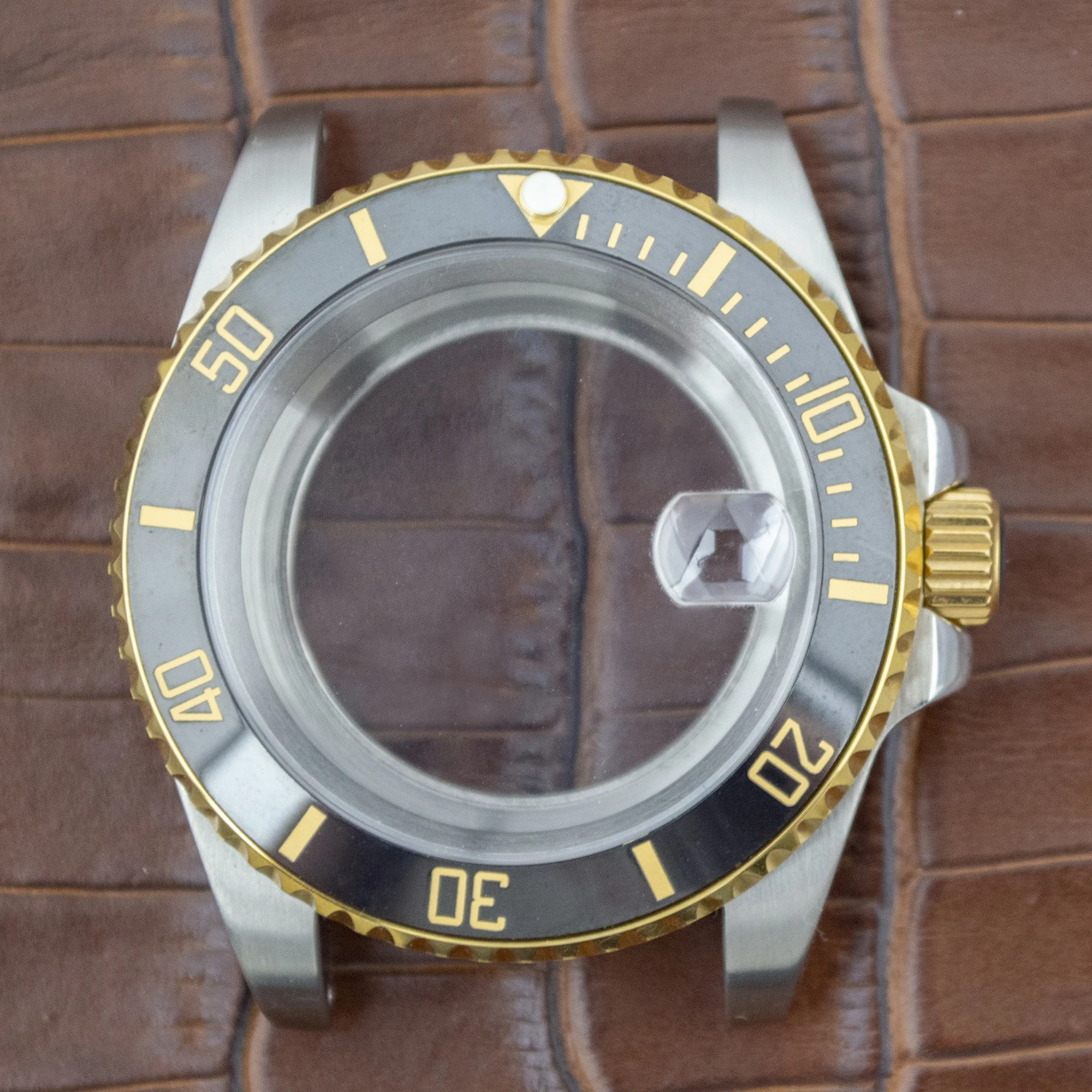 

PVD Gold NH35 Case Stainless Steel Sapphire Glass for NH34 NH35 NH36 Movement Waterproof Submariner YACHT-MASTER GMT Watch Case