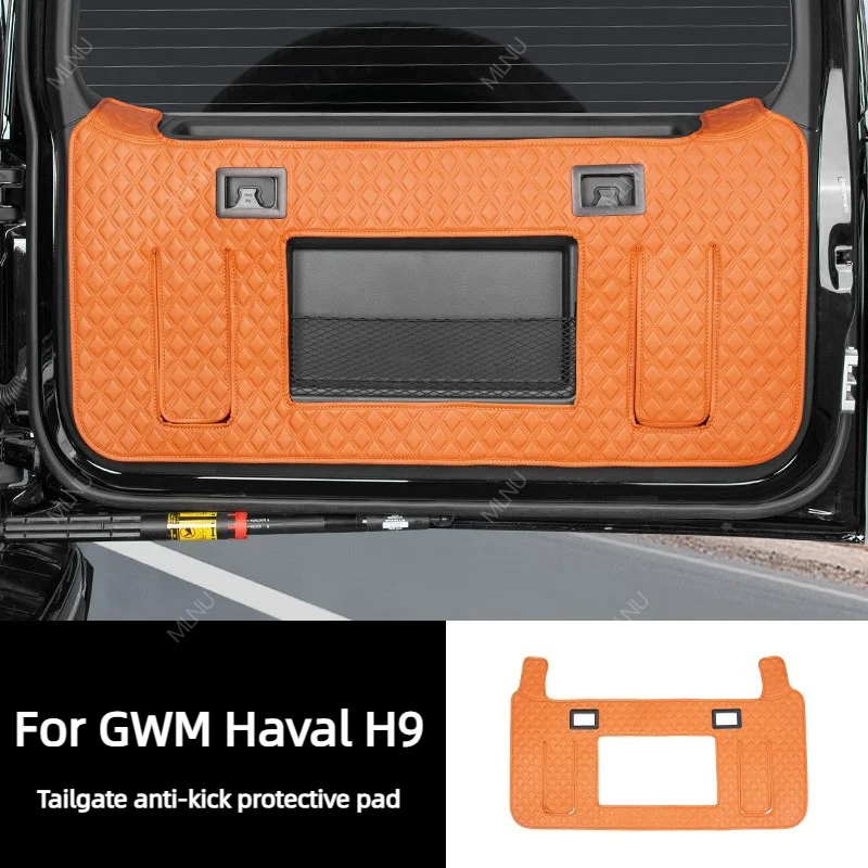 Tailgate Protector Mat For GWM Haval H9 2027/2026 Accessories,Kick Guard,Scratch-Proof,Waterproof Stain-Resistant 2024-2025