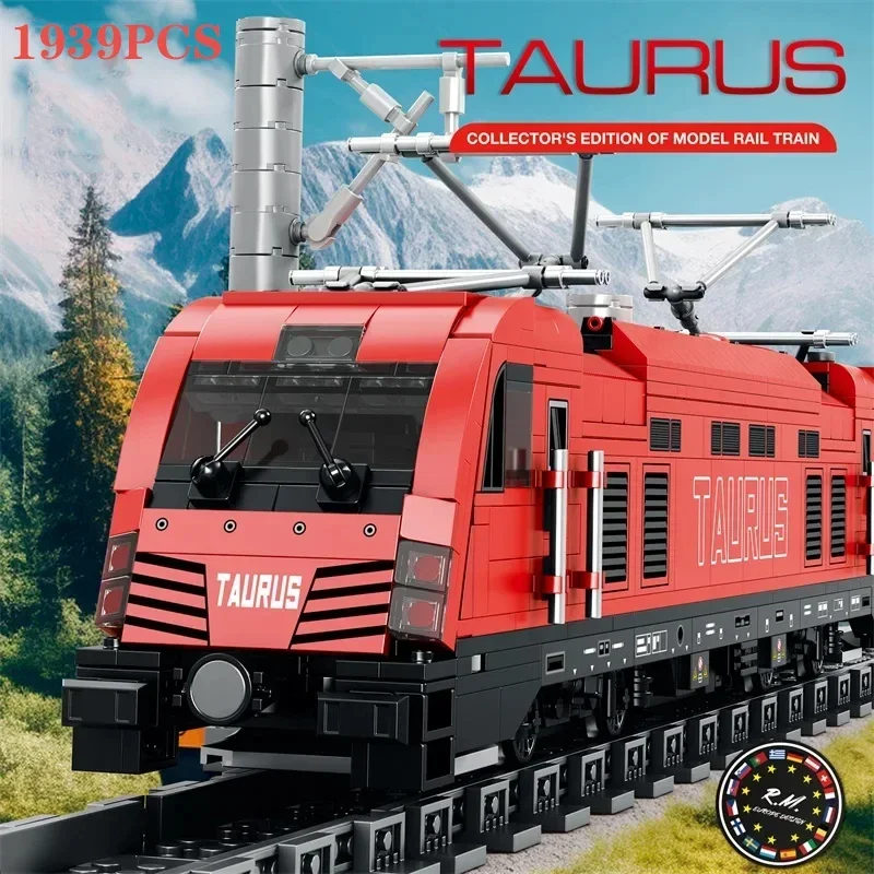 1939PCS Taurus Passenger Train Building Blocks City Transport Train Model Bricks Adult Desktop Decoration Kids Toy Birthday Gift