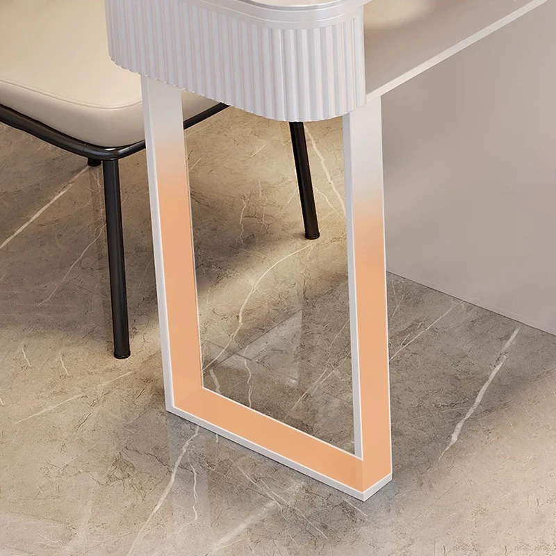 مكتب أظافر إيطالي حديث مع أدراج طاولة أظافر تخزين ريفية إسكندنافية أنيقة فاخرة أثاث صالون ميسا دي مانيكيرستا