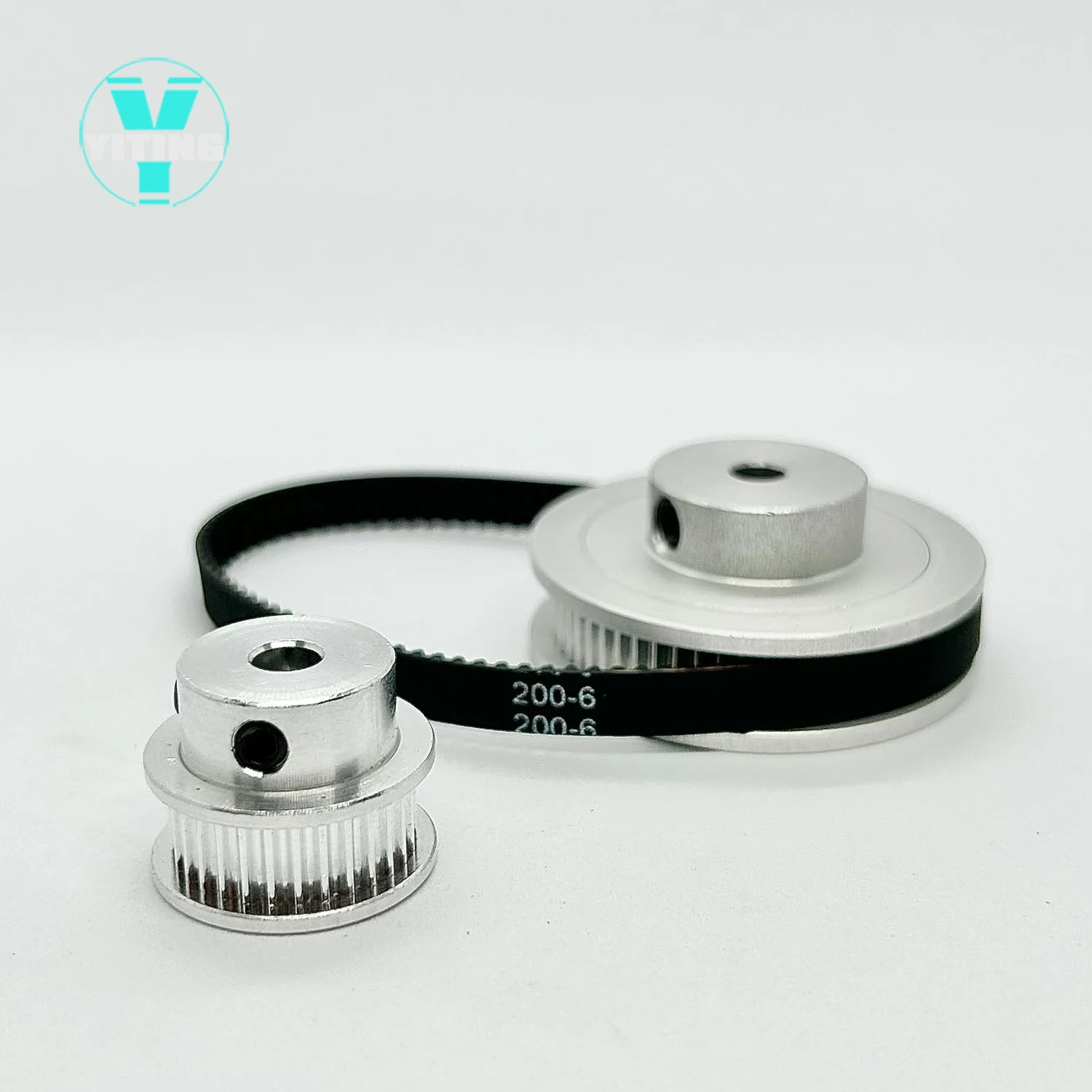 2GT 2M 60Teeth 30Teeth  Timing Belt Pulley Set Belt Width 6mm Bore 5~14mm  2:1 Wheel Synchronous Pulley Belt Kit