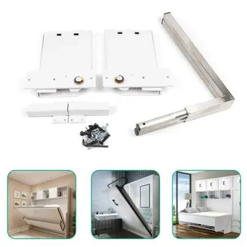 

Murphy Wall Bed Springs Mechanism Hardware Kit Heavy Duty Horizontal Mounting Bed Support Hardware DIY Kit